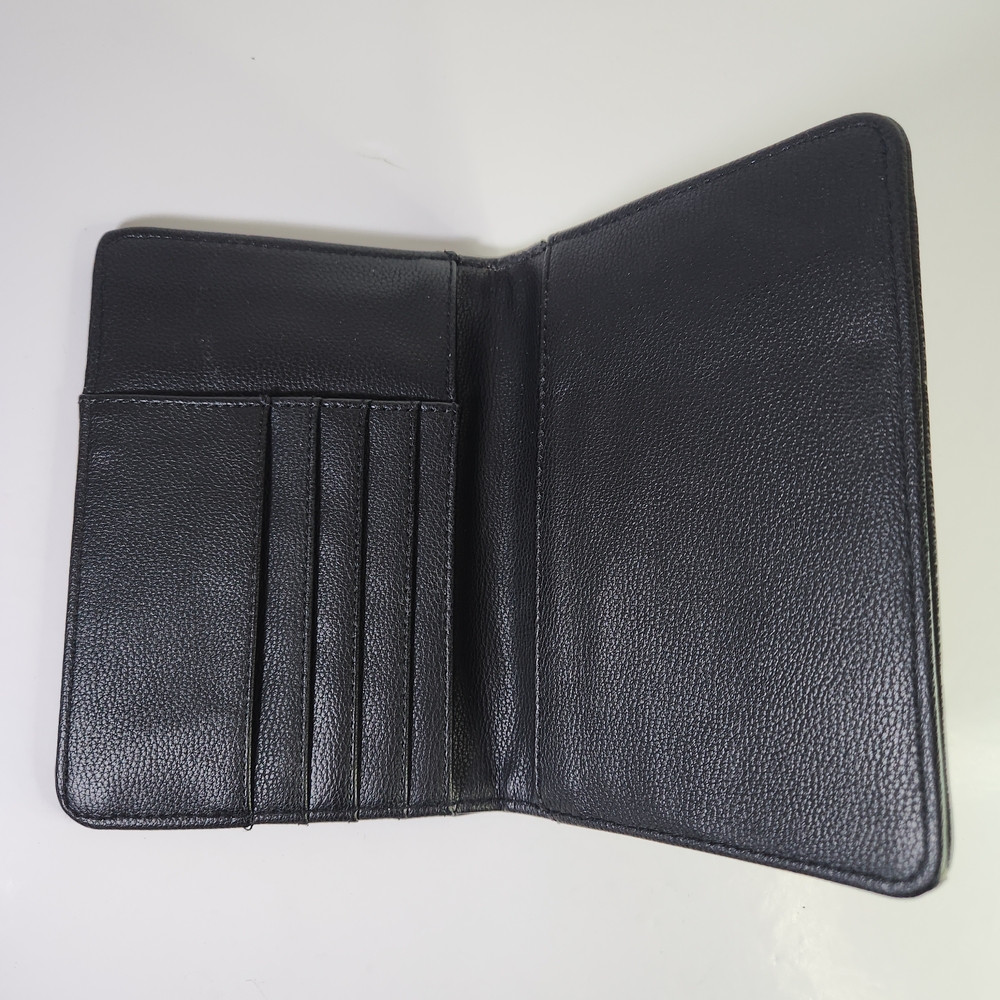 Guess Black Leather Passport Holder. With Pockets - Picture 3 of 7